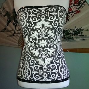 White House | Black Market Studded Corset Bustier